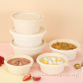 Biodegradable Round Tableware Compostable Corn Starch Disposable Bowl Factory